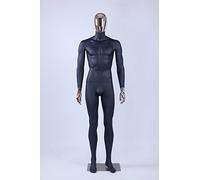 Eurohandisplay DM1*8D Mann schöne abstrakte schwarz Matt lackierte Schaufensterpuppe Galvanik Kopf und Hände Neu Männliche Weiblich (DM1++8D Mann)
