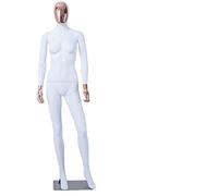 Eurohandisplay Frau, DF7-6D schöne abstrakte weiß Matt lackierte Schaufensterpuppe Galvanik Kopf und Hände Neu Männliche Weiblich (Frau, DF7-6D)