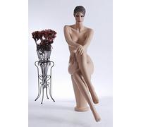Eurohandisplay QT-16 weiblich sitzend Schaufensterfigur Schaufensterpuppe mit herausmoderierter Frisur Mannequin