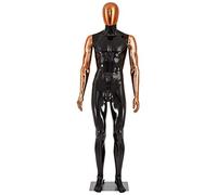 Eurohandisplay Schaufensterpuppe Galvanik Kopf Arme Hände Neu Männlich Weiblich (DM1+HD) - Schwarz Glänzend Lackiert - Polyethylen (PE) - Unisex - Erwachsene - Geschäftsinhaber in der Modebranche