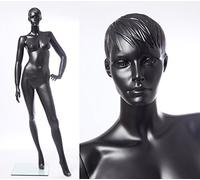 Eurohandisplay schöne abstrakte schwarz matt lackierte Schaufensterpuppe weiblich (CS-13-8)