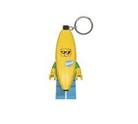 IQ Lego Iconic Banana Man Schlüsselanhänger mit LED-Taschenlampe Spielzeuggeschenke für Kinder - 76 mm große Figur (KE23H) - 2 CR2025 Batterien enthalten