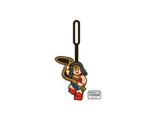 Euromic LEGO DC Bag Tag WONDER WOMAN packed on printed card