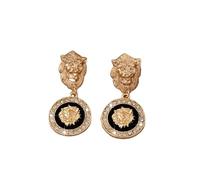 Europäische und Amerikanische Persönlichkeit Löwenkopf Ohrringe Synthetische Gang Geometrisch übertrieben Punk Retro weiblich Gothic Ohrschmuck