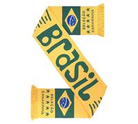Euroscarves Brasilien Fußball-Strickschal aus recycelter Baumwolle, Brasilien, Fits all