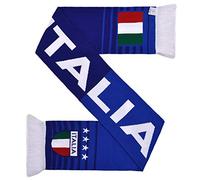 Euroscarves Italienischer ltalia Fußball-High-Definition-HD-Strickschal (blau)