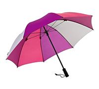EuroSCHIRM Eberhard Swing Trekking Regenschirm mit Freihänden, Dunkelviolett/Magenta/Lila/Grau, Taille unique