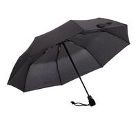Euroschirm Regenschirm Light Trek Automatic – automatischer Wander-Taschenschirm Schwarz