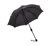 Euroschirm Trekking-Regenschirm Swing handsfree schwarz (Reflektoren)