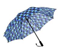 EuroSCHIRM Swing Handsfree Wander-, Regen- und Trekking-Sonnenschirm, Farbe: Marineblau, Oliv, Königsblau, Eisblau, Marineblau/Olive/Royalblau/Eisblau (CWS1), One Size, Blau,