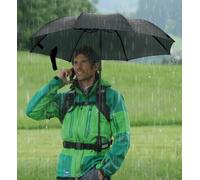 EuroSchirm - Telescope Handsfree - Regenschirm beige/weiß (Camouflage)