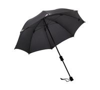 Euroschirm Trekking-Regenschirm Swing handsfree schwarz (Reflektoren)