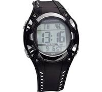 EUROTIME Funk Armbanduhr 1681987 (Ø x H) 40mm x 16mm Schwarz/Silber Gehäusematerial=Kunststoff Material (Armband)=Kunststoff
