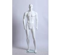 Euroton XM-11B weiß lackierte abstrakte Schaufensterpuppe Mannequin Mann männliche Schaufensterpuppe weiß Glanz