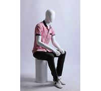 Euroton XM-16B weiß lackierte abstrakte sitzende Schaufensterpuppe Mannequin Mann