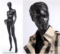 Eurotondisplay CS12-8 schöne schwarz matt lackierte weibliche Schaufensterpuppe Female Mannequin Black