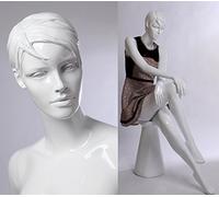 Euroton QT16-B schöne Weiss Glanz lackierte Schaufensterpuppe