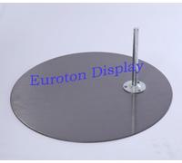 Euroton rund Metallplatte hochwertige Metallplatte Standplatte für Schaufensterpuppe nickel matt rund