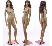 EurotonDisplay weibliche Schaufensterpuppe mit 2 Perücken gratis SF-10=2 beweglich Hautfarbe Female Mannequin