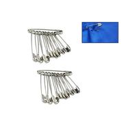 EUROXANTY Sicherheitsnadeln | Material aus Edelstahl | geeignet für Nähzubehör, Handwerk und Kleidungspflege | 55 Millimeter | Packung mit 100 Stück