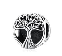 Eusense Baum des Lebens Charm 925 Silber Baum des Lebens Bead passt für Pandora Armband, Familie Charms für europäische Armbänder