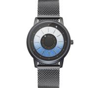 EUTOUR Magnetische Herrenuhr Einfache Mode Kugellager Quarz Armbanduhren für Herren mit Edelstahlarmband 40 mm, Style B Armband aus schwarzem Edelstahl, Schlicht und elegant