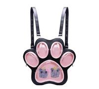 Euyehn Süße Rucksäcke Für Mädchen,Niedlicher Katzenpfoten Rucksack Für Damen | Plüschtier Display Tagesrucksack Casual Reisen Für Schülerinnen