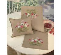 Eva Rosenstand Kissen Kreuzstich Set Blumen Zählmuster