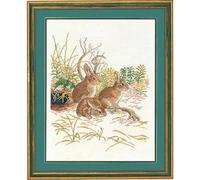 Eva Rosenstand Kreuzstich Set 3 Hasen Zählmuster