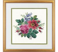 Eva Rosenstand Kreuzstich Set Blumenstrauß Zählmuster