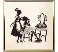 Eva Rosenstand Kreuzstich Set Silhouet Toilette Zählmuster