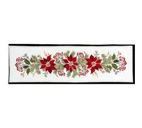 Eva Rosenstand Tischläufer Kreuzstich Set Weihnachtsstern/rote Beeren Zählmuster