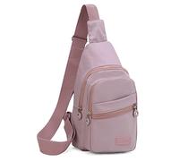 EVANCARY Kleiner Sling Rucksack Sling Bag für Frauen, rosa/purpur, Sling Rucksäcke