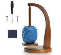 EVDZNA Wollabwickler, Wollhaspel Rotierender Yarn, Wollknäuelhalter, Winder Magnetischer Garnrollenhalter, Wollwickler Holz, für Häkel und Strickzubehör Geschenke(Retro Farbe)