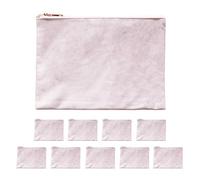 Event Blossom ModParty EB3456NP Kosmetiktaschen aus Samt, fliederfarben, 21,6 x 15,2 cm, blanko, für individuelle Bastelprojekte, Make-up oder Toilettenartikel, 10 Stück, Malvenfarben