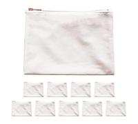 Event Blossom ModParty EB3456NP Kosmetiktaschen aus Samt, fliederfarben, 21,6 x 15,2 cm, blanko, für individuelle Bastelprojekte, Make-up oder Toilettenartikel, 10 Stück, Natürlich