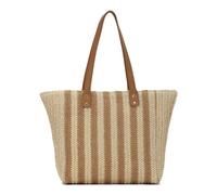 EVEOUT Damen Stroh Schultertaschen mit Gestreifte Sommer Boho Groß Gewebte Raffia Shopper Strohtasche für Strand Urlaub