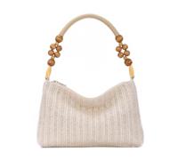 EVEOUT Damen Stroh Umhängetasche Sommer Boho Chic Unterarmtasche Tragetasche Gewebte Raffia Schultertasche Strandtasche