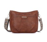 EVEOUT Damen Umhängetasche aus Kunstleder Minimalistische Quadrat-Tasche mit Fronttasche Verstellbarer Gurt für Schulter oder Crossbody