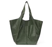 EVEOUT Retro Umhängetaschen für Damen Weiches Kunstleder Schultertaschen Mode Einfache Große Handtasche Shopper Tragetasche