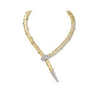 EVER FAITH Vintage Stil Schlange Tier Lätzchen Choker Chunky Statement Kragen Halskette Goldene Farbe Damen (Stil 3)