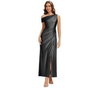 Ever-Pretty Brautjungfernkleider Lang Satin Maxi Abendkleider mit Schlitz für Hochzeit ES02670