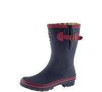 Evercreatures Damen Rubber Wellies Raspnavy Red Trimming in Navy - Größe 7 (UK)