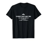 Everest-Basislager, Trek, Kala Patthar, Aussichtspunkt, 5545 m Preisgünstiges Grafik-T-Shirt, Herren, Schwarz, L