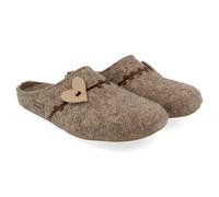 Haflinger - Women's Everest Coeur - Hüttenschuhe, Gr. 42, braun (Peat)