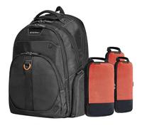 Everki Atlas Business 29.5L Laptop-Rucksack & Kompressions-Packwürfel - Reiserucksack für Männer und Frauen mit verstellbarem gepolstertem Fach für 11"-15,6" Laptops & Premium 9L Reise-Organizer.