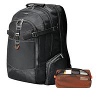 EVERKI Business 120 Laptop Rucksack mit Regenschutz & Reise-Kabel-Organizer Mesh-Tasche - 40L Kapazität, 180° Klapp-Design, gepolstertes Fach, strapazierfähiger Reiseorganizer, Mesh-Tasche für Elektro