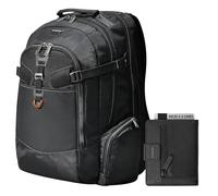 Everki Business 120 Laptop Rucksack mit Regenschutz & RFID-blockierender Slim Bifold Geldbörse, 40L Rucksack, großes Fach für Laptops bis zu 18,4", 180° Klapp-Design, gepolstertes Fach