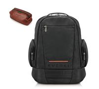 Everki ContemPRO 117 Laptop Rucksack 42L für Laptops bis 18,4 Zoll mit wasserabweisender Regenhülle, geräumiger Reise- & Gaming-Rucksack + Mesh-Zubehör-Etui - Schwarz
