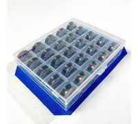 evernice 25 Spulen W/Box #2073 für Singer 17, 17U, 18, 18U und 68 Klasse Nähmaschine